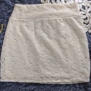Cotton On Beige Lace Miniskirt Small